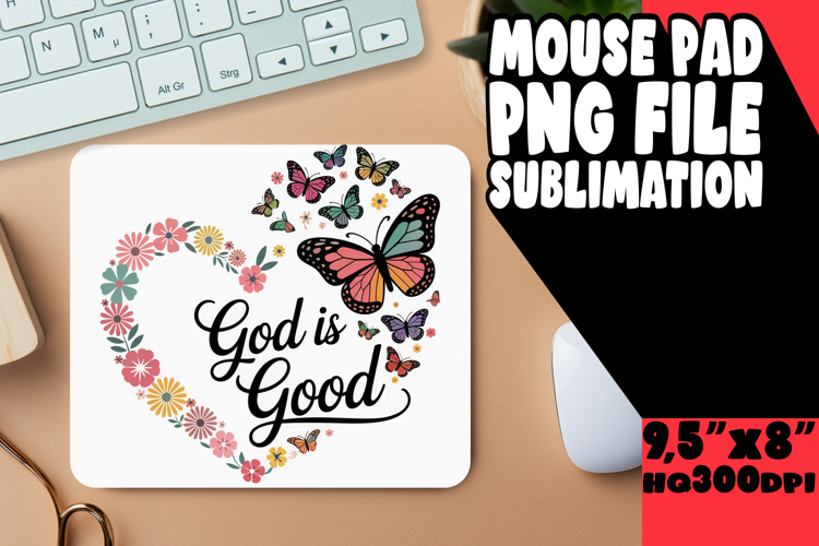 Bright MOUSE PAD Inspirational Design, Butterfly