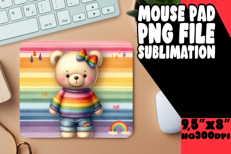 BRIGHT MOUSE MAT ARTISTIC IDEAS, Teddy Bear