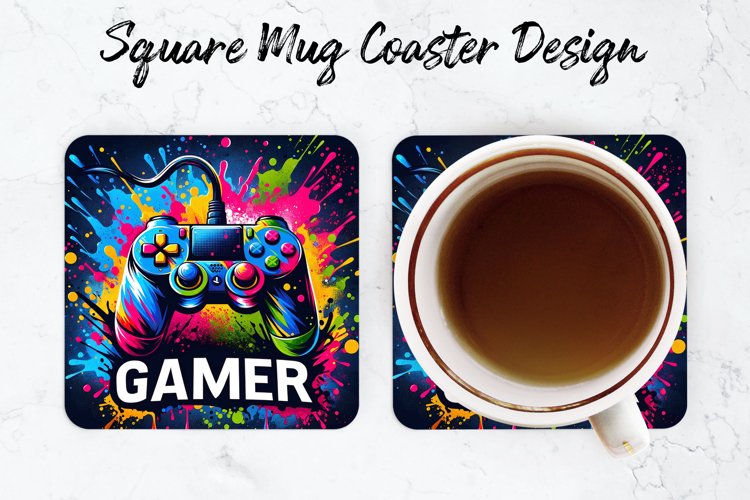 Gamer Mug coaster | Coaster | Sublimation