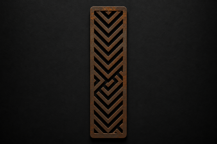 Chevron Pattern Wooden Bookmark for Book Lovers