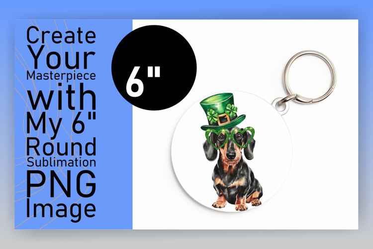 Charming Circle PNG Keychain Artwork , St Patrick