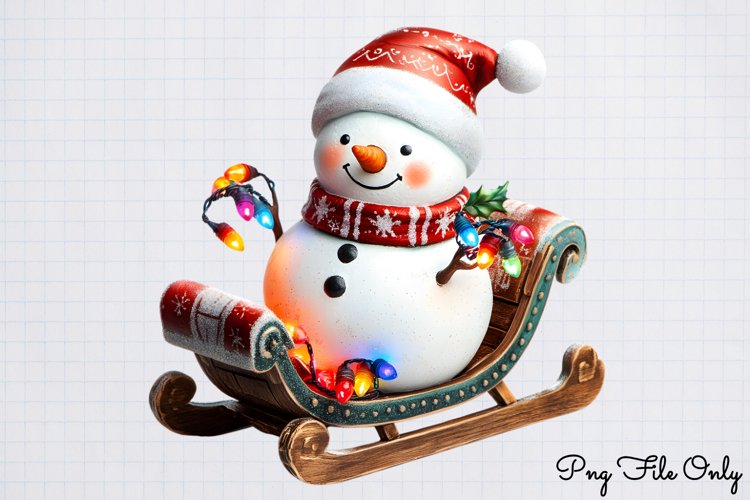 Cute Snowman Clipart Image 16