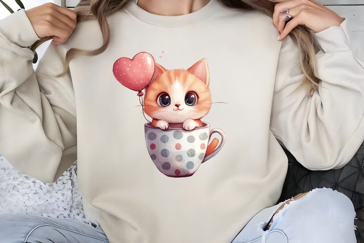 Cute Cat Clipart Image 7