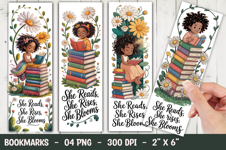 Book Girl Bookmark Sublimation