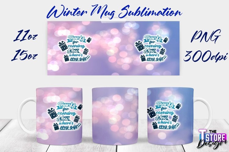 Winter Mug Sublimation | Winter 11 oz |15 oz Mug Sublimation example image 1