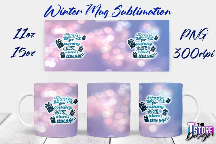 Winter Mug Sublimation | Winter 11 oz |15 oz Mug Sublimation