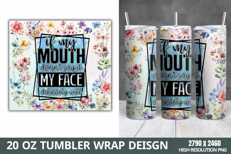 Funny Quotes 20oz Skinny Tumbler Sublimation,