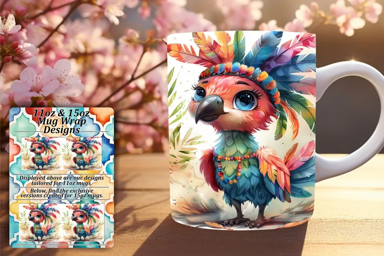 Colorful Wildlife Sublimation Designs - 11oz/15oz