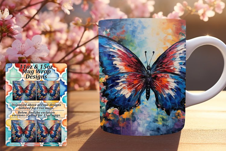 Mug Makeover with 3D Butterfly Elegance