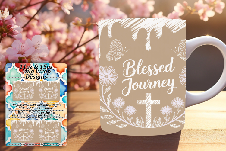 Happy 15oz Mug Wrap Png Template , Christian