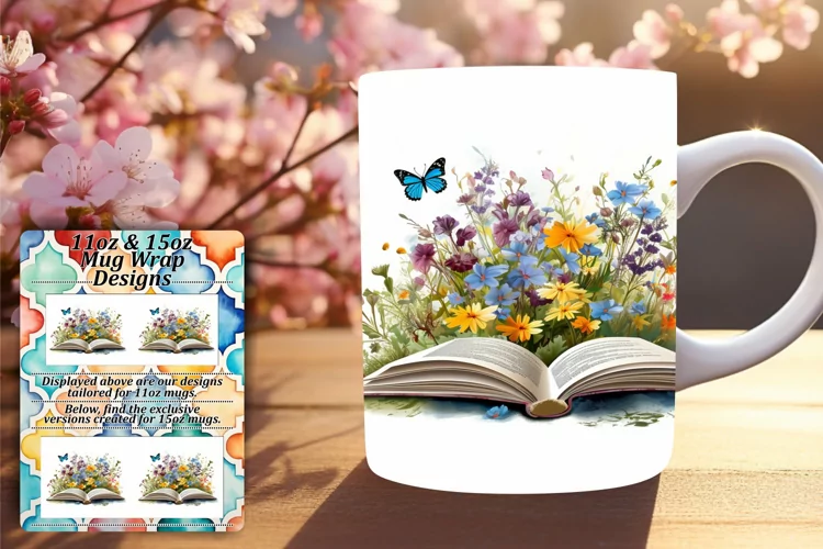 Whimsical Literary Mug Sublimation
