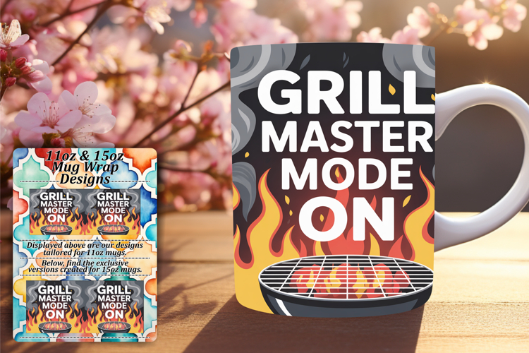 Timeless 15oz Mug Wrap Png Design , Fathers Day