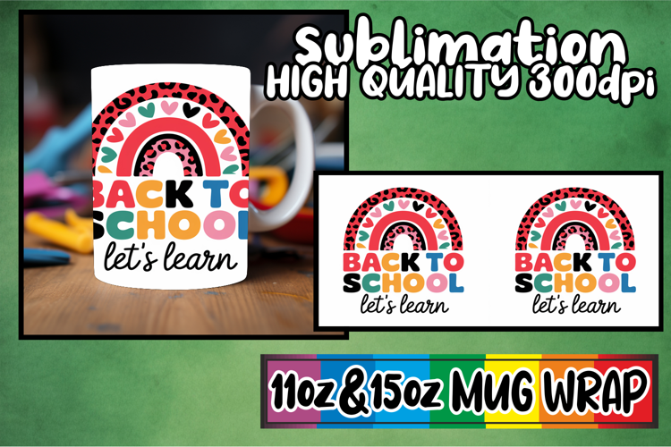 Pure joy 11oz 15oz sublimation wrap, Back To School