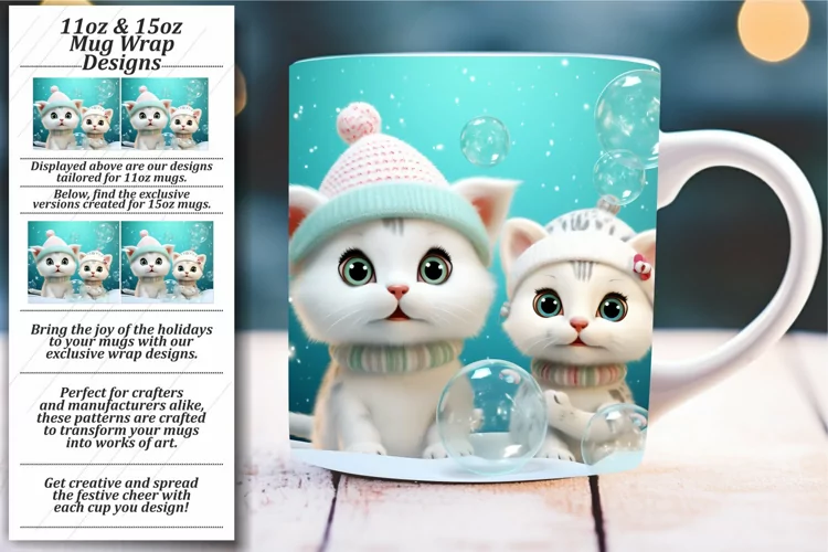 Vintage Holiday Mug Wrap