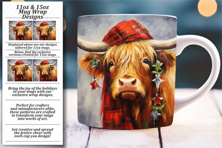 Vibrant Xmas Wonders: Sublimation Mug Creations example image 1