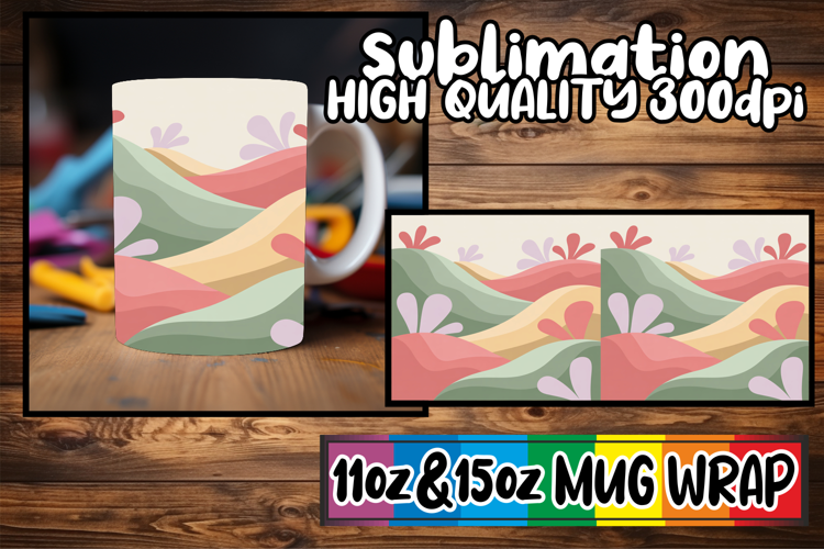 Refreshing moments sublimation mug wrap, Spring