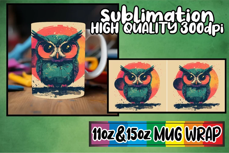 Classic Retro Style Mug Wrap 11oz 15oz Selection