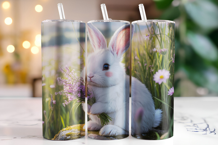Bunny Tumbler Wrap | Sublimation | Tumblers