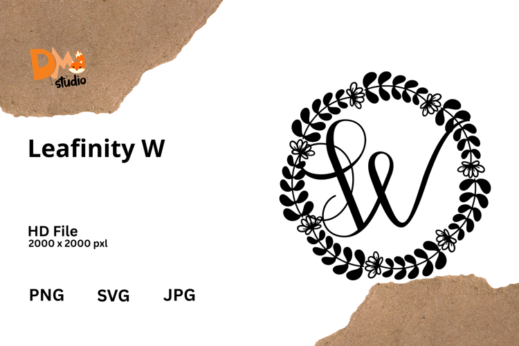 Floral Monogram Letter Svg Image 2
