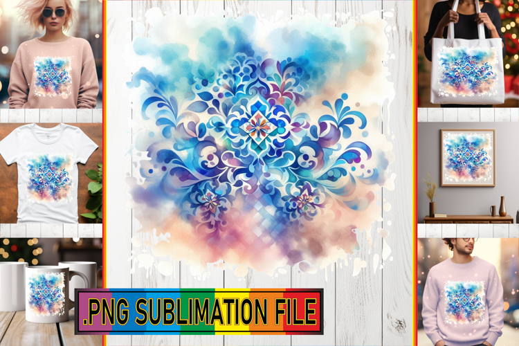 Cozy TSHIRT Designs Ideas PNG, Watercolor Pattern