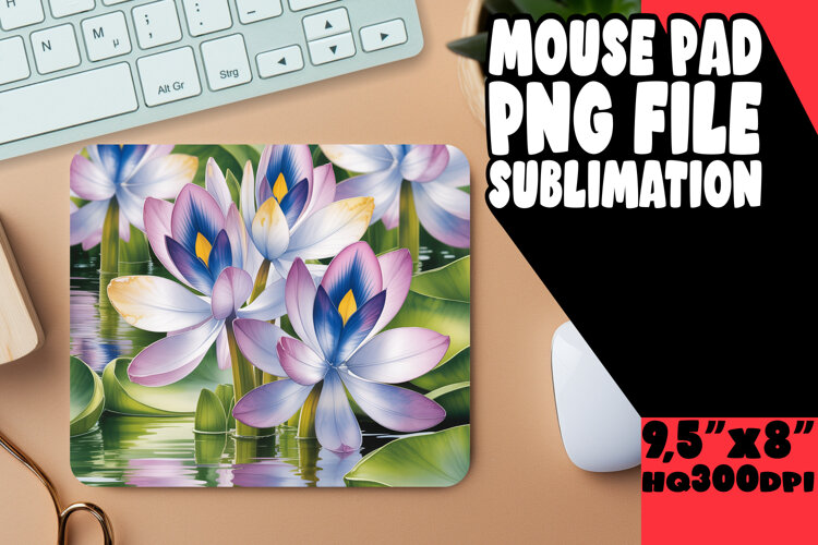 BRIGHT DESK MAT SUBLIMATION MAGIC, Flowers example image 1