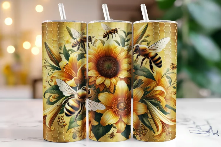Sunflower Tumbler Wrap | Sublimation | Tumblers