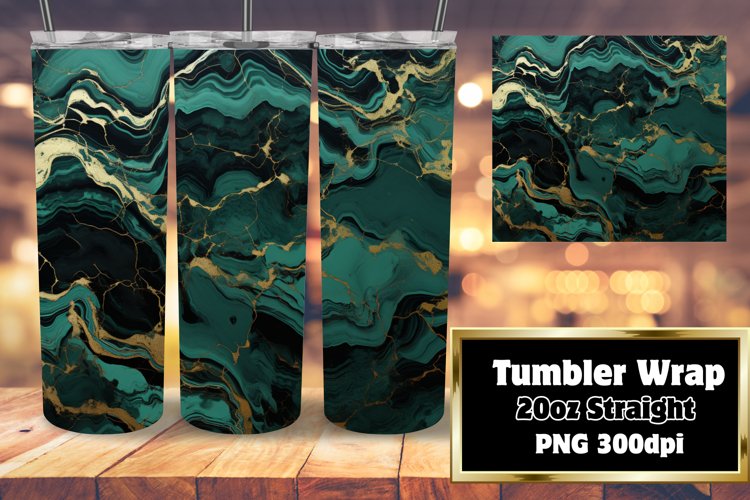 Marble Glitter Twilight Tumbler Wrap 20oz
