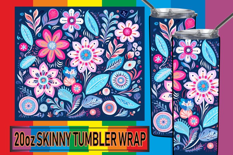 Chromatic Symphony Unveiled Sublimation Tumbler Art