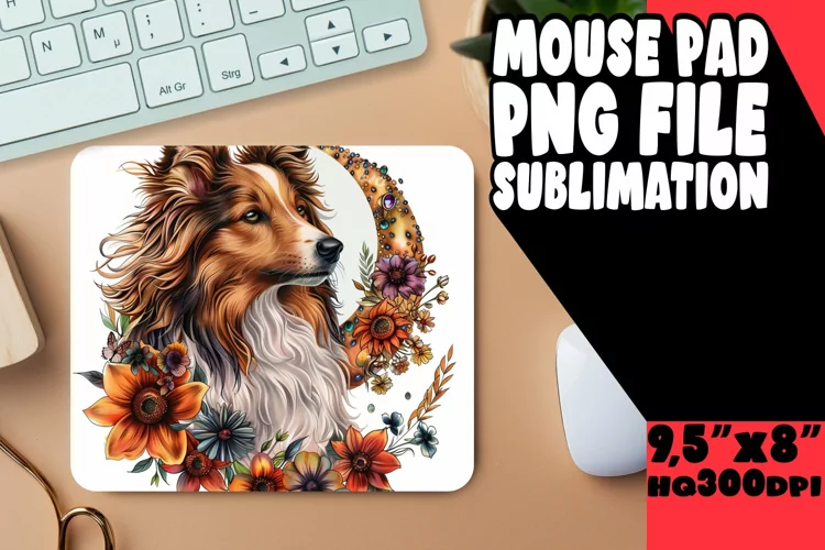 Vibrant Pet Portraits: Dog Lover's Mouse Pads