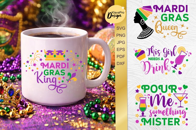 Mardi Gras SVG| Mardi Gras Queen SVG | layered cut files