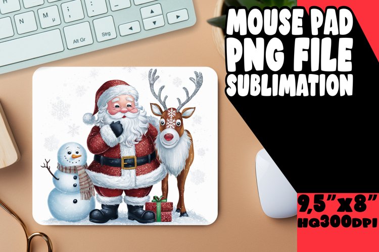BLISSFUL MOUSE MAT FUN IDEAS, Christmas Santa