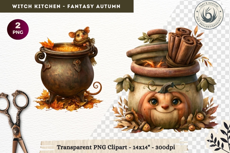 Witch Cauldron Clipart Image 24