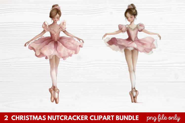 2 Christmas Nutcracker Clipart | Festive Holiday Nutcracker