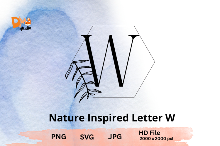 Leaf Monogram Svg Image 4