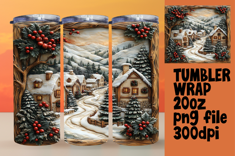 Christmas Tumbler Wrap Image 2