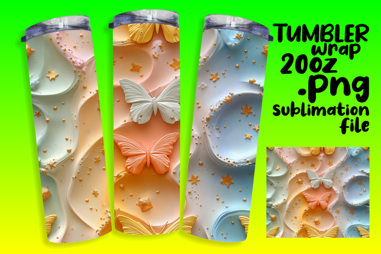 EXCLUSIVE 20oz Tumbler Design , 3D Flower