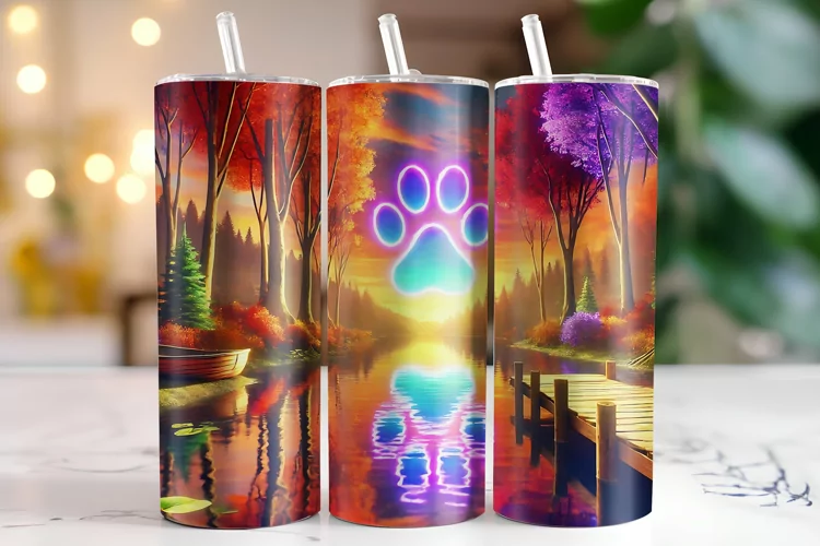 Paw Tumbler Wrap | Sublimation | Tumblers