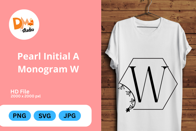 Pearl Monogram Svg Image 7