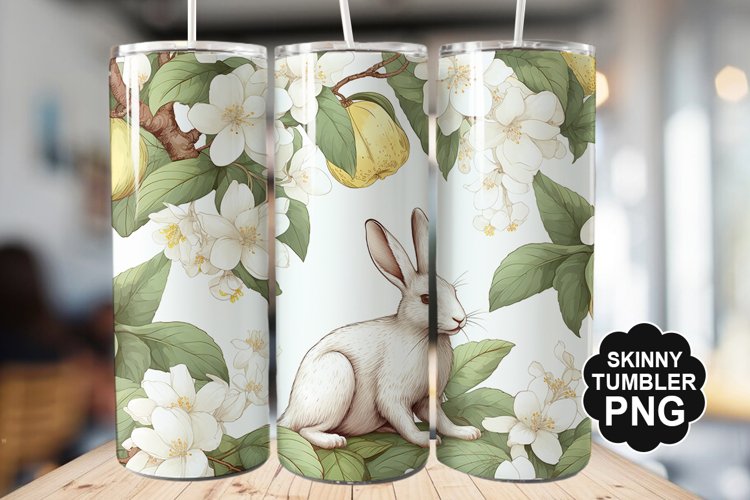 Easter Bunny Tumbler - Easter Day Tumbler PNG Design