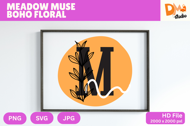 Floral Monogram Letter Svg Image 23