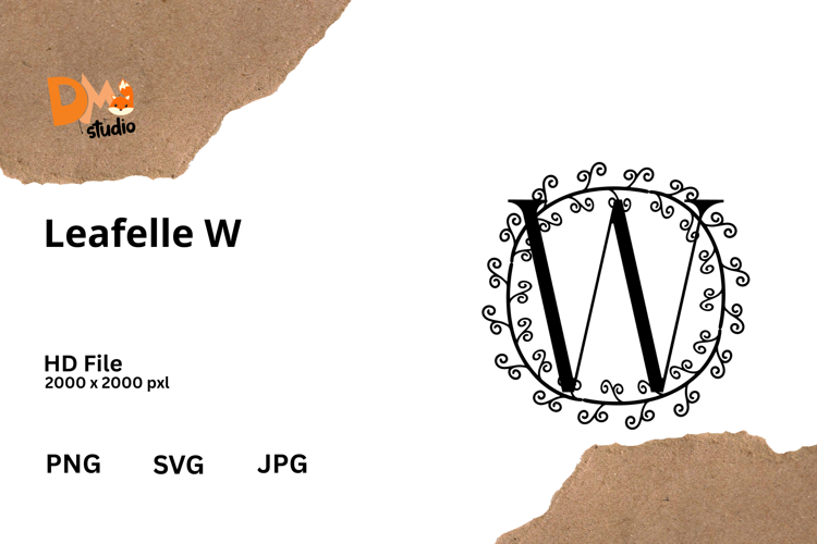 Floral Monogram Letter Svg Image 20