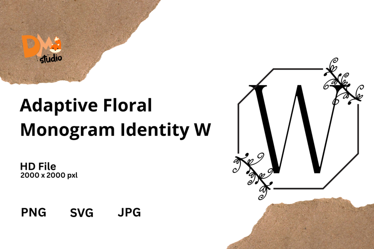 Adaptive Floral Monogram Identity example image 1