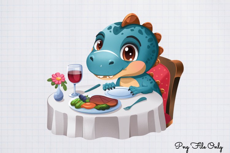 Peeking Dinosaur Valentines Day Clipart PNG