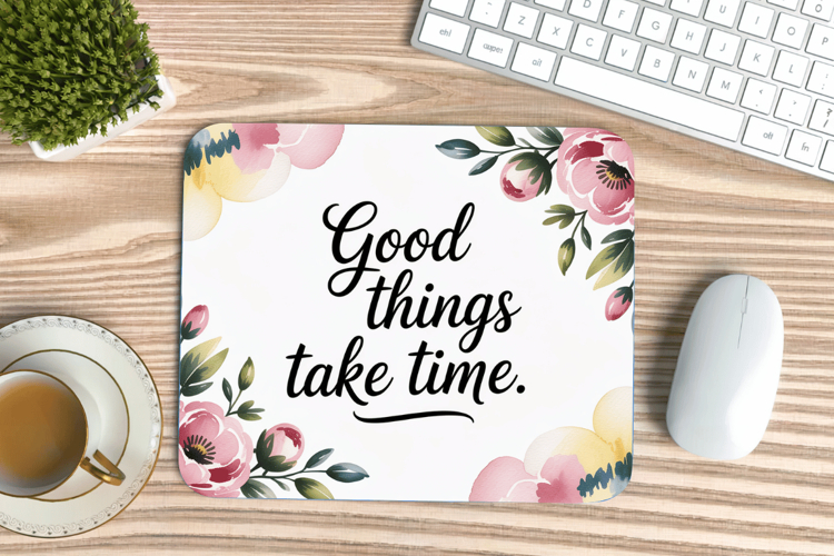 Inspirational Quotes Mouse Pad, Motivational PNG Sublimation
