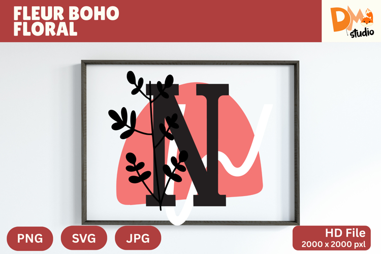 Boho Floral Svg Image 4