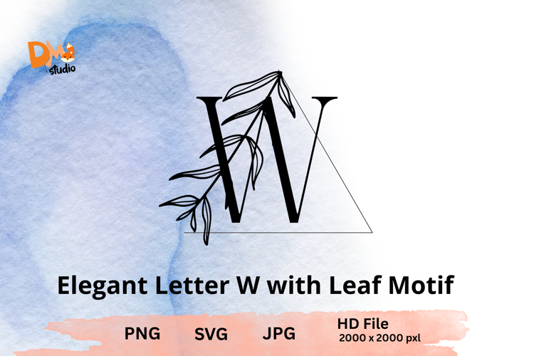 Leaf Monogram Svg Image 4