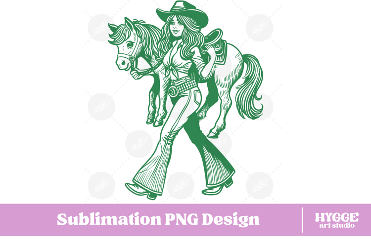 Funny Sarcastic Cowgirl American Women Girl Power PNG DTF