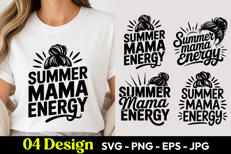 Summer Mama Energy SVG PNG