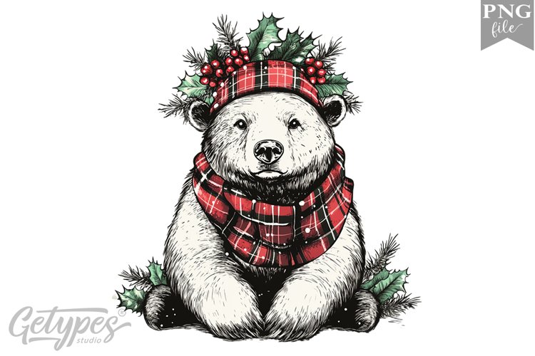 Christmas Bear Clipart Image 19