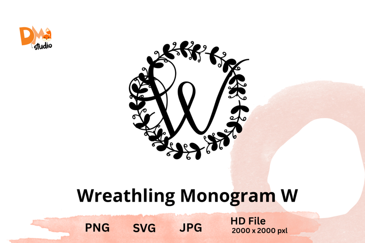 Wreath Monogram SVGs Image 3
